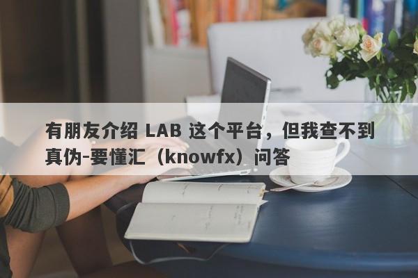 有朋友介绍 LAB 这个平台，但我查不到真伪-要懂汇（knowfx）问答