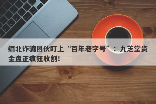 缅北诈骗团伙盯上“百年老字号”：九芝堂资金盘正疯狂收割！