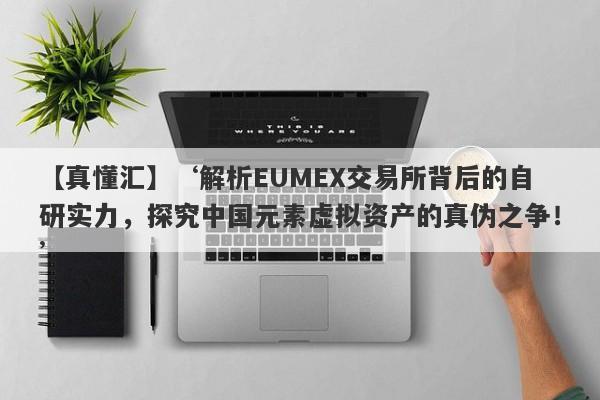 【真懂汇】‘解析EUMEX交易所背后的自研实力，探究中国元素虚拟资产的真伪之争！’