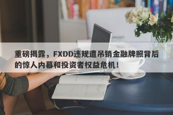 重磅揭露，FXDD违规遭吊销金融牌照背后的惊人内幕和投资者权益危机！