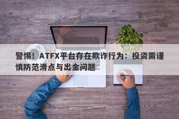 警惕！ATFX平台存在欺诈行为：投资需谨慎防范滑点与出金问题