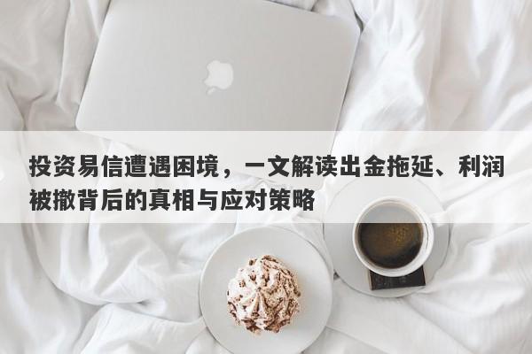 投资易信遭遇困境，一文解读出金拖延、利润被撤背后的真相与应对策略