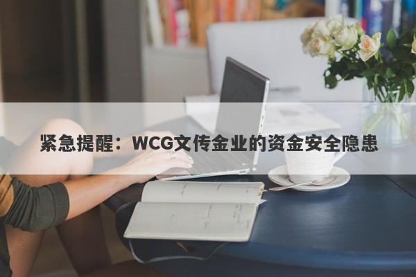 紧急提醒：WCG文传金业的资金安全隐患