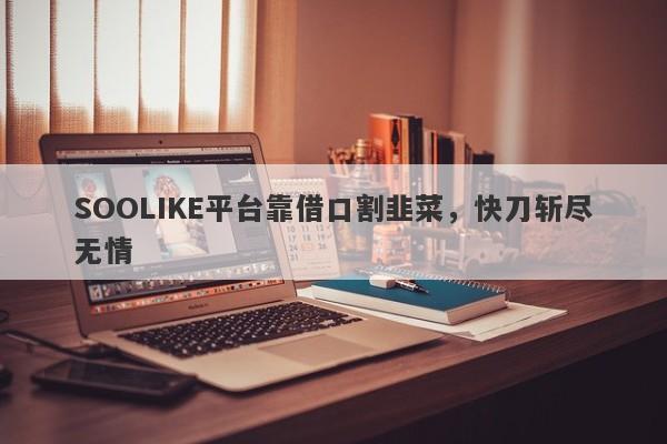 SOOLIKE平台靠借口割韭菜，快刀斩尽无情