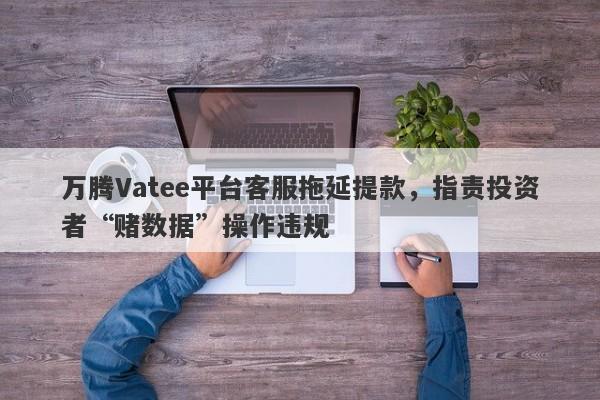 万腾Vatee平台客服拖延提款，指责投资者“赌数据”操作违规