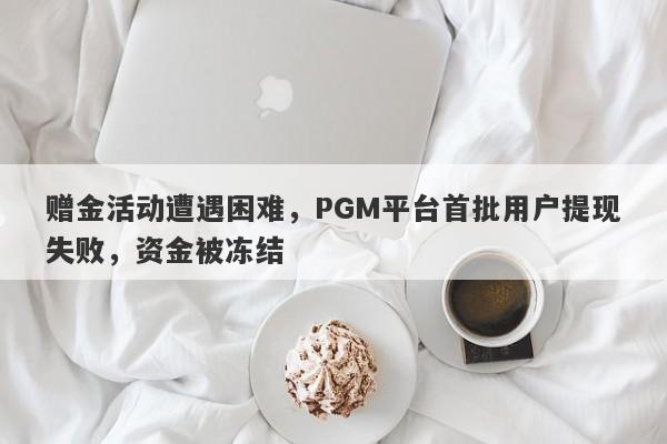 赠金活动遭遇困难，PGM平台首批用户提现失败，资金被冻结