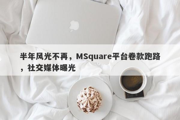 半年风光不再，MSquare平台卷款跑路，社交媒体曝光