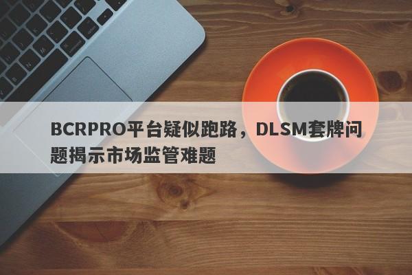 BCRPRO平台疑似跑路，DLSM套牌问题揭示市场监管难题