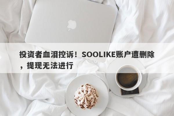 投资者血泪控诉！SOOLIKE账户遭删除，提现无法进行